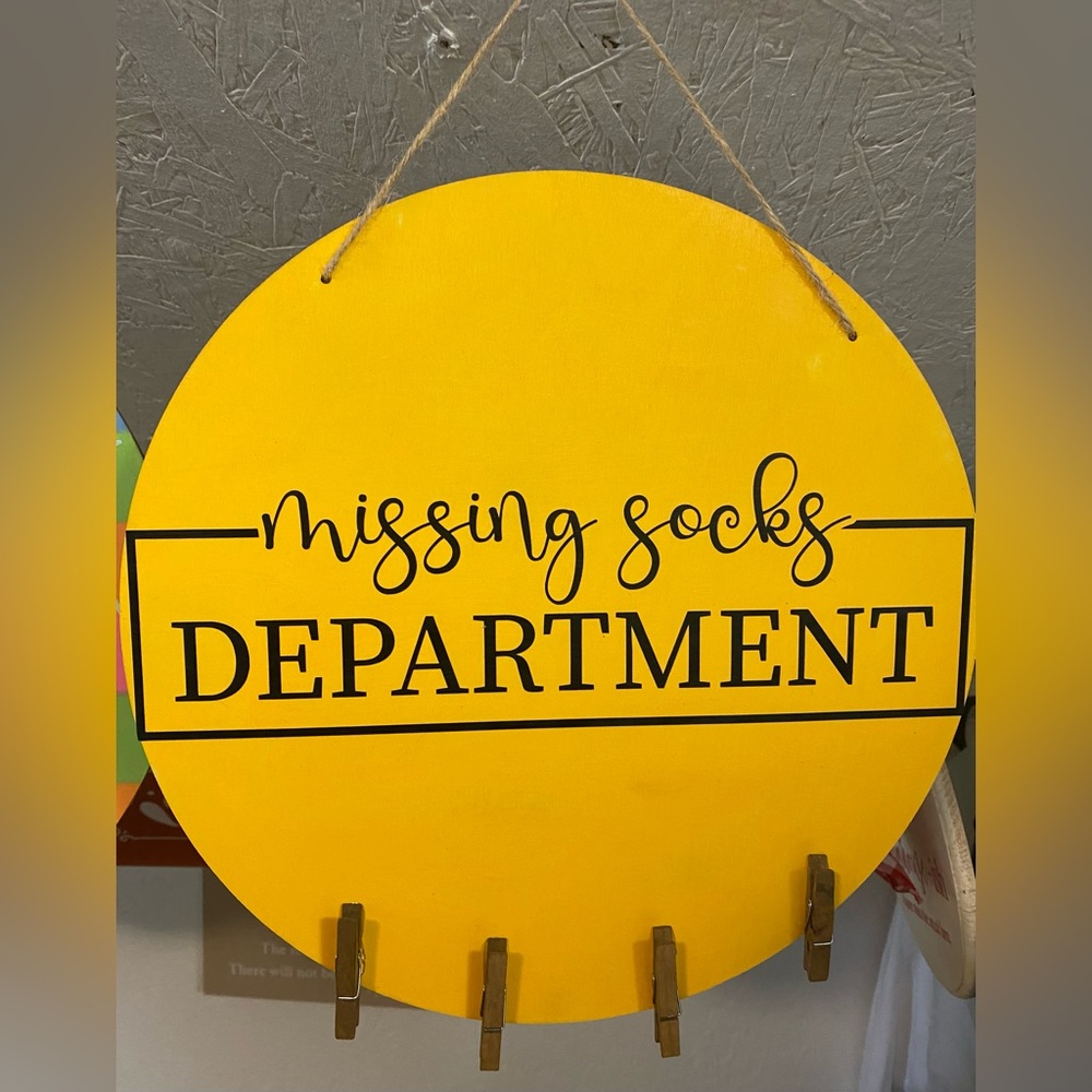Handmade wooden sign